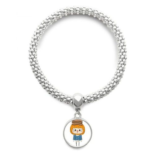 Bracelet En Argent Marron Doux Pour Petit Déjeuner, Pendentif Complet, Bijoux, Chaîne Réglable