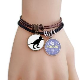 Bracelet En Os De Dinosaure, Tyrannosaure Rex, Corde, Force, Bijoux Artisanaux