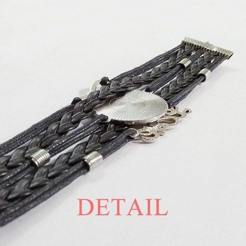 Bracelet En Cuir Torsadé Pour Chien, Animal, Os, Nature, Accessoire D'amour, Corde À Tricoter