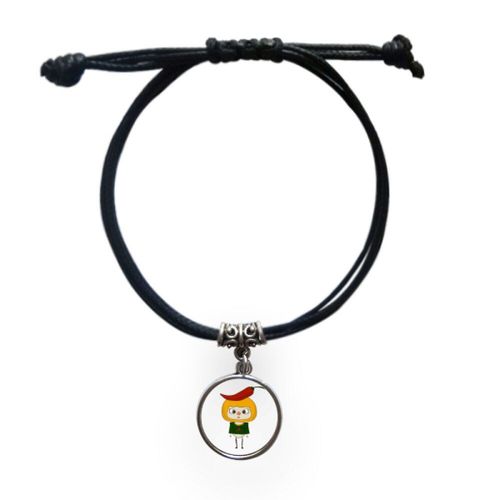 Bracelet En Cuir, Bijoux Avec Légumes, Poivre, Rouge, Feu Chaud, Corde, Noir