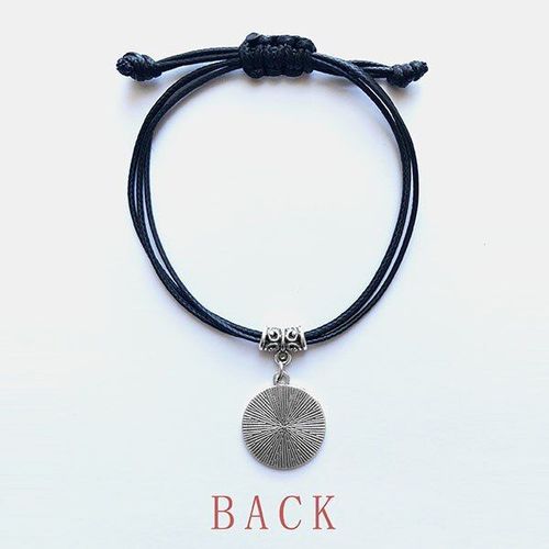 Bracelet Uu Vert Avocat, Bijoux En Cuir, Corde, Noir