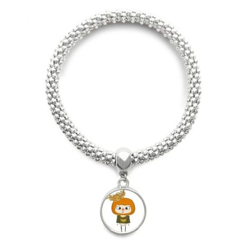 Bracelet Avec Pendentif En Forme De Chrysanthème, Feuille De Sable Jaune, Argent, Bijoux, Chaîne Réglable