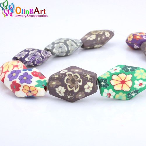 Perles En Céramique Polymère Et Argile Pour Enfants, 8 Pièces De 30mm De Forme Et De Couleurs Mélangées, Pour La Fabrication De Bijoux Et De Colliers, Diy