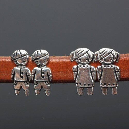 Lot De 6 Fermoirs Pour Bijoux À La Mode, Cordon Plat En Cuir, Bracelet En Cuir, Mélange De Cuir, 10x6mm