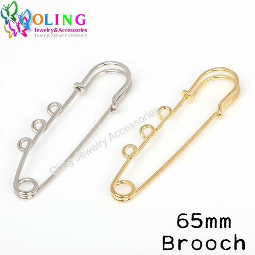 Broches Avec 3 Trous Et 6 Pièces, Breloques Et Chaîne 2019 Cm, Plaqué Or Et Argent, Accessoires Pour La Fabrication De Bijoux, Nouvelle Collection 6.5
