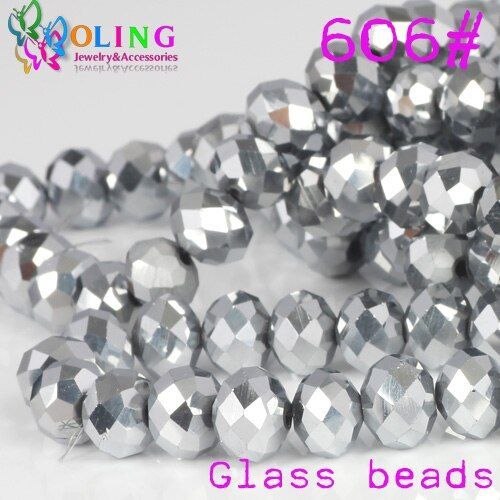 Perles De Cristal En Verre À Facettes Mélangées Aaa, 3/4/6/8/10/12mm, Perles D'espacement Rondelles Pour La Fabrication De Colliers Ras Du Cou, Bijoux