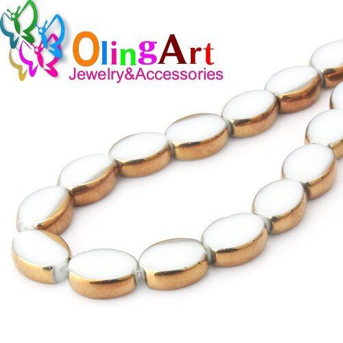 Perles En Verre Plaqué Cristal Multicolore, 13 /11/9mm, Mélange De Perles De Forme Ovale Pour La Fabrication De Bracelets Et De Bijoux