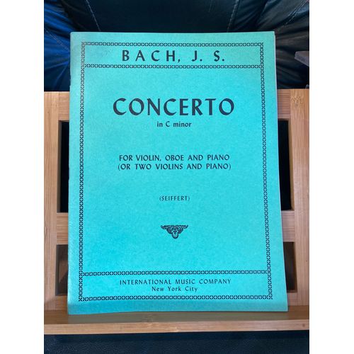Bach Concerto Violon Hautbois Piano Ed. Imc Seiffert