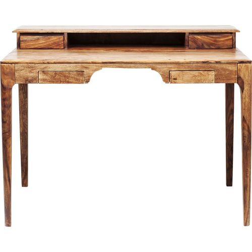 Bureau En Bois Brooklyn Nature 4 Tiroirs 110x70cm Kare Design