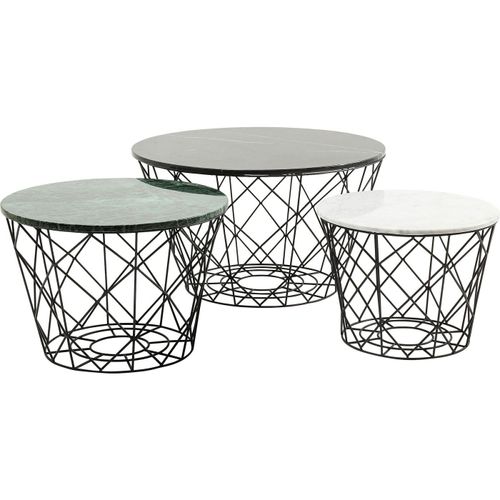 Tables Basses East Rond Set De 3 Kare Design