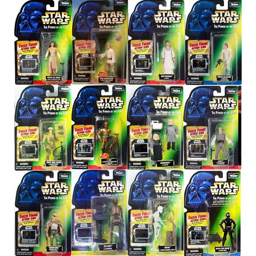 Star Wars, Power Of The Force Freeze Frame, Lot 12 Figurines