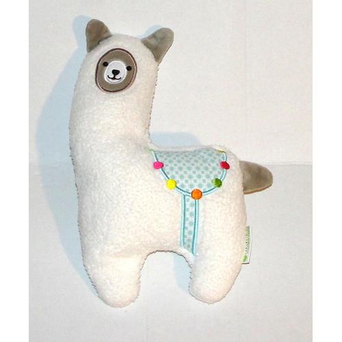 Doudou Lama Bouillotte Marque Verte - Peluche Lama Graines De Kolza Micro Ondable