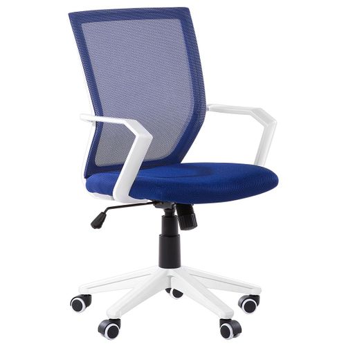 Chaise De Bureau Couleur Bleu Foncé Réglable En Hauteur Relief