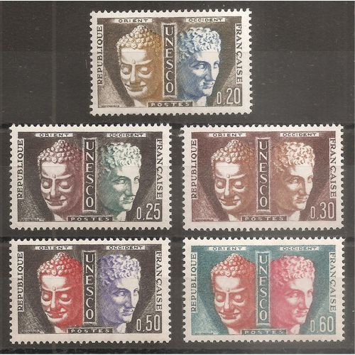 Ts 22 À 26 (1960) Timbres De Service De L'unesco N* (Cote 3,6e) (8166)