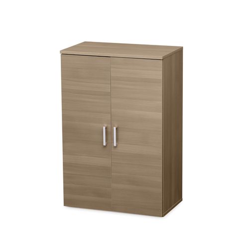 Iris Ohyama - Meuble De Rangement Petit Espace / Etagere Modulable Gain De Place - Space Saving Shelf Ub-9035 - Chêne Clair Et Blanc, 35 X 29 X 90 Cm 530530