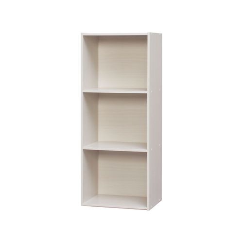 Iris Ohyama, Étagère En Bois, Modulable,Bureau, Salon, Chambre - Cx-5fn, L 42 X P 29,7 X H 170,3 Cm, Chêne Blanc
