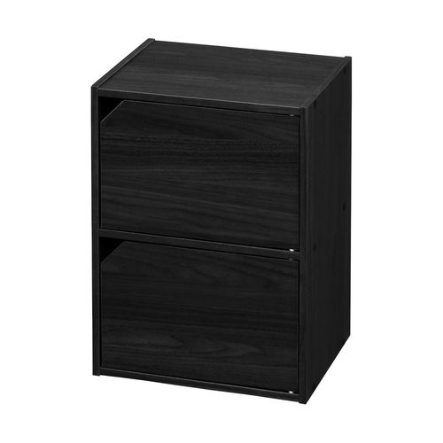 Iris Ohyama, Meuble De Rangement Avec Tiroirs, Style Industriel, Bureau, Salon, Chambre - Mdb-6d , L 36,6 X P 29 X H 144,6 Cm, Chêne Blanc