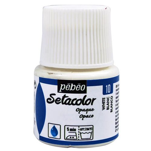 Peinture Tissu - Setacolor - Opaque Blanc - 45ml