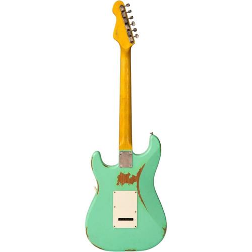 Vintage V6 Icon Distressed Ventura Green Guitare Électrique