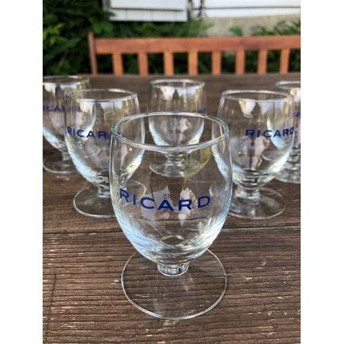 Lot De 6 Verres Ballons Ricard Vintage (Années 70) Neufs