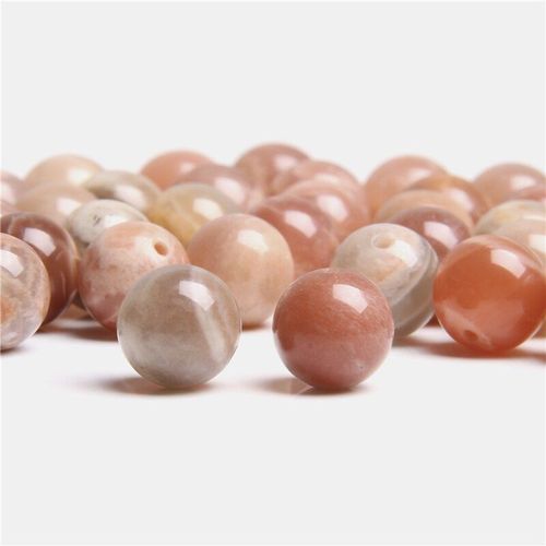 Pierres Précieuses En Pierre De Soleil Naturelle Pour Femmes, Perles Rondes, Amples, Pour La Fabrication De Bijoux, Bracelet Et Collier, Fait À La Main, Bricolage, 6, 8, 10mm