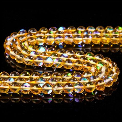 Pierre De Lune En Cristal D'autriche, Perles Rondes, Amples, Pour La Fabrication De Bijoux, Bricolage, Bracelets, Breloques, Collier, 6/8/10mm