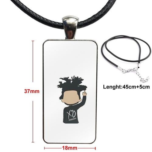 Bijoux Cabochon En Verre, Couleur Acier Inoxydable Avec Long Pendentif Ras Du Cou, Collier Rectangulaire Pour Hommes Femmes, Cadeau De La Semaine