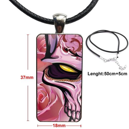 Pendentif De Galaxie En Verre Pour Femmes, Collier De Bonne Qualité Pour Filles, En Acier Plaqué, Bijoux Tête De Mort Rose