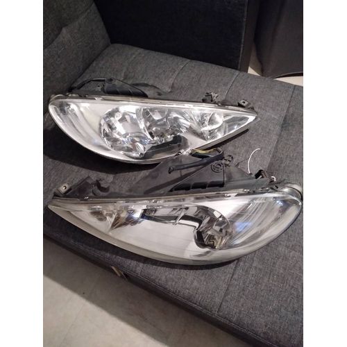 Optique, Phare Avant Gauche Conducteur Équipementier Peugeot 206 Sw De 06/02 À 03/03 Modèle H4 Réglage Électrique