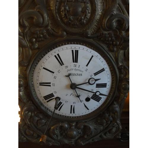 Horloge Comtoise Ancienne Chêne