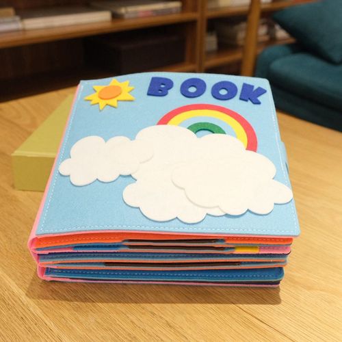 Nouveau Lavable Montessori Bébé Planche Occupée 3d Tout-Petits Histoire Livre En Tissu Apprentissage Précoce Éducation Habitudes Connaissances En Développement Jouet