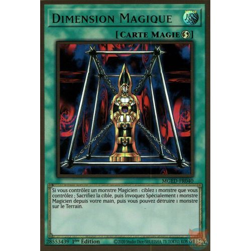 Yugioh Mged-Fr040 Gold Rare Premium  Dimension Magique