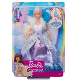 BARBIE Poupée Barbie Princesse avec chevelure magique blonde pas cher 