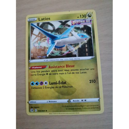 Latios 194/264 Rare Poing De Fusion