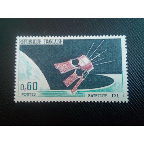 Timbre France Yt 1476 Lancement Du Satellite D1 1966 ( 051105 )