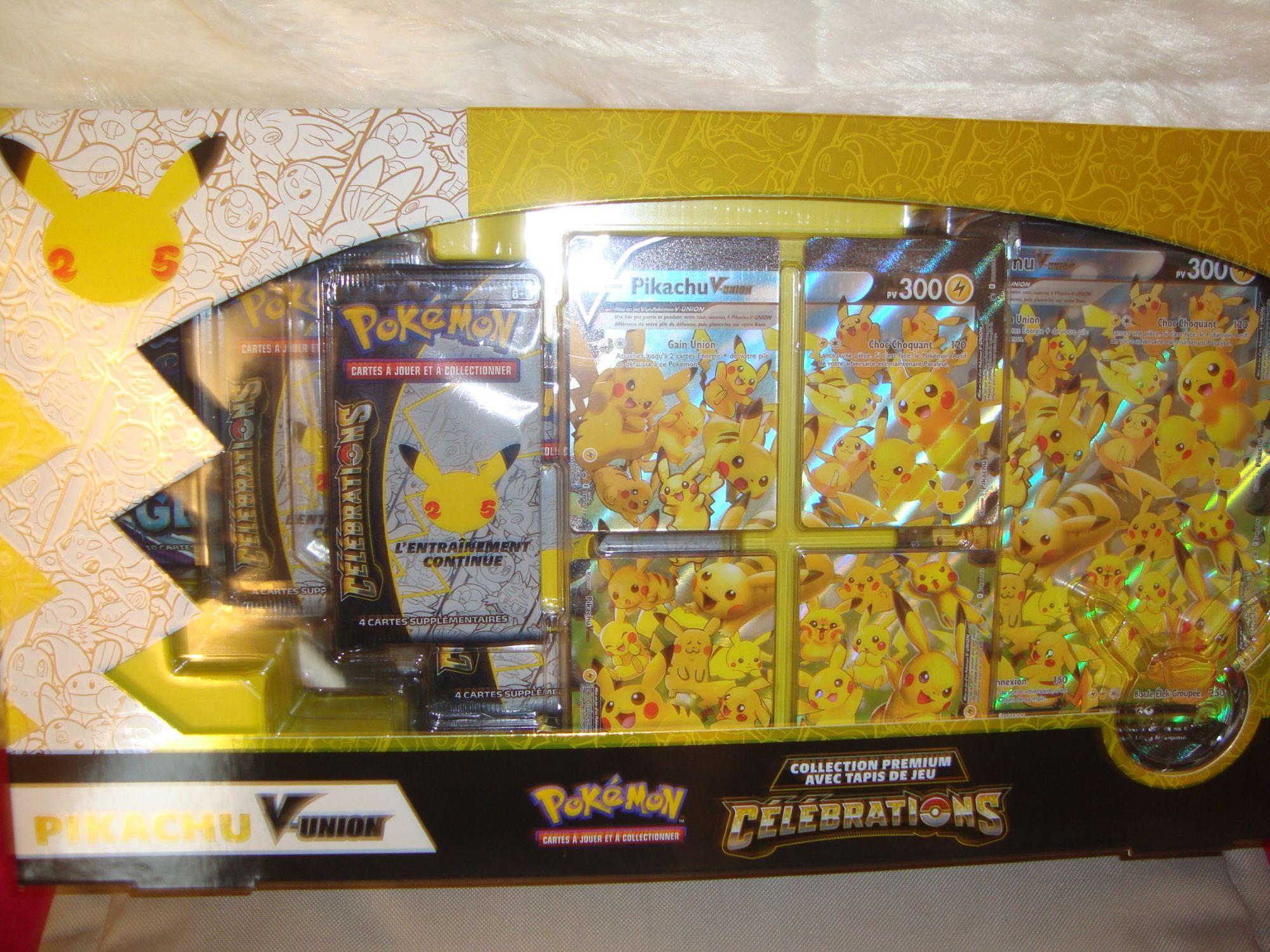 Promo Coffret Pikachu V-union 25 Ans Asmodee chez E.Leclerc