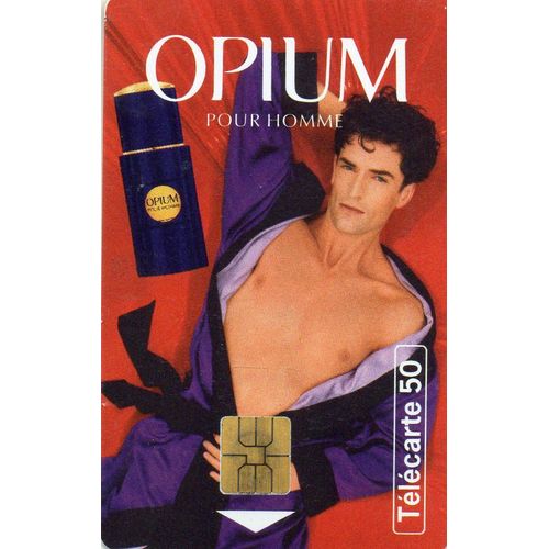 Telecarte - 50 Opium - Pour Homme - Le Nouveau Parfum Yves Saint Laurent -11/95 Tirage 1000000 D'exemplaires