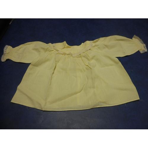 Ancienne Blouse Jaune Pour Nourrisson