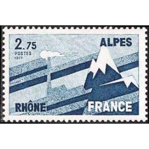 Timbre 1 France 1977 Neuf- Rhône Aples - Yt 1919