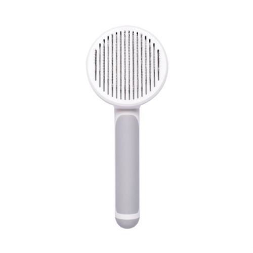 Brosse Chiens Chats, Autonettoyante Brosse Poils Morts Pour , Enlèvement Efficace Jusqu'à Des Morts Et Poils Tomentose(Gris)