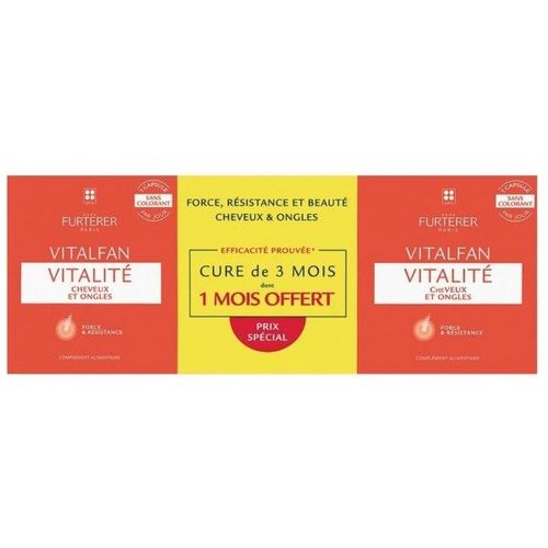 Furterer Vitalfan Vitalité Cheveux Et Ongles Sans Colorant 3x30 Capsules 