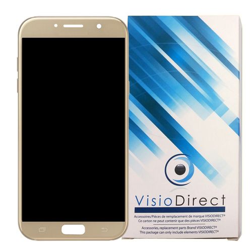 Visiodirect® Ecran Complet Pour Samsung Galaxy A3 2017 Sm-A320f Téléphone Portable Or Vitre Tactile + Écran Lcd