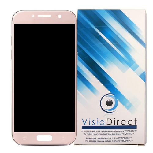 Visiodirect® Ecran Complet Pour Samsung Galaxy A5 2017 Sm-A520f Téléphone Portable Rose Vitre Tactile + Écran Lcd