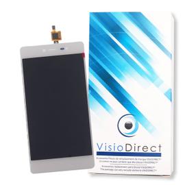 Ecran vitre tactile pour Wiko Fever 4G blanc kit outils 