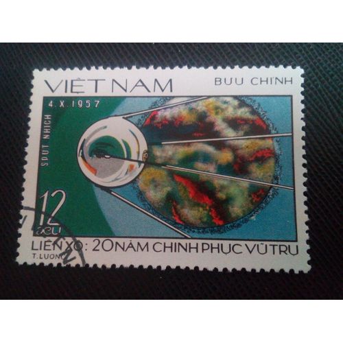 Timbre Vietnam Yt 132 20 Ans D'exploration Spatiale , Spoutnik 1978 ( 061105 )