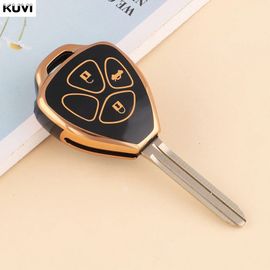 Coque De Protection Pour Clé De Voiture,2 Ou 3 Boutons,En Tpu,Pour Toyota Corolla,Camry,Reiz,Rav4,Couronne,Avalon,Venza,Matrix,Auris,Accessoires Automobiles - Type 3 Button G-Black