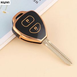 Coque De Protection Pour Clé De Voiture,2 Ou 3 Boutons,En Tpu,Pour Toyota Corolla,Camry,Reiz,Rav4,Couronne,Avalon,Venza,Matrix,Auris,Accessoires Automobiles - Type 2 Button G-Black