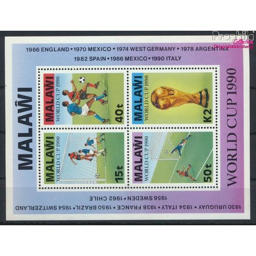 Malawi Bloc 70 (Complète Edition) Neuf Avec Gomme Originale 1990 Foot (9591974