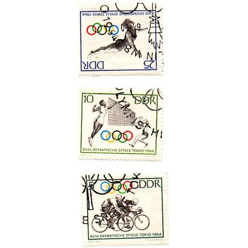 Timbres Ddr Xviii Olympische Spiele Tokio 1964