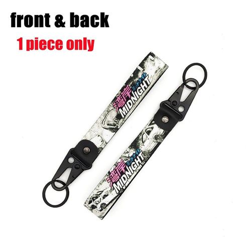 Jdm-Porte-Clés Initial D En Nylon,Porte-Clés Auto,Étiquettes,Réinitialisation À Ressort En Acier,Lanière Pour Faux Taxi,Basse Vie,Voiture,Moto,Accessoires - Type 24